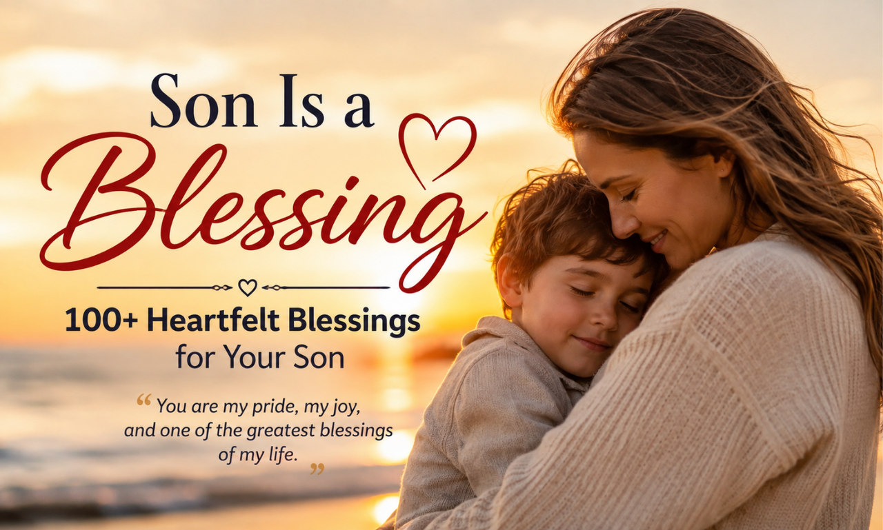 Heartfelt Son Is a Blessing Message for Your Son