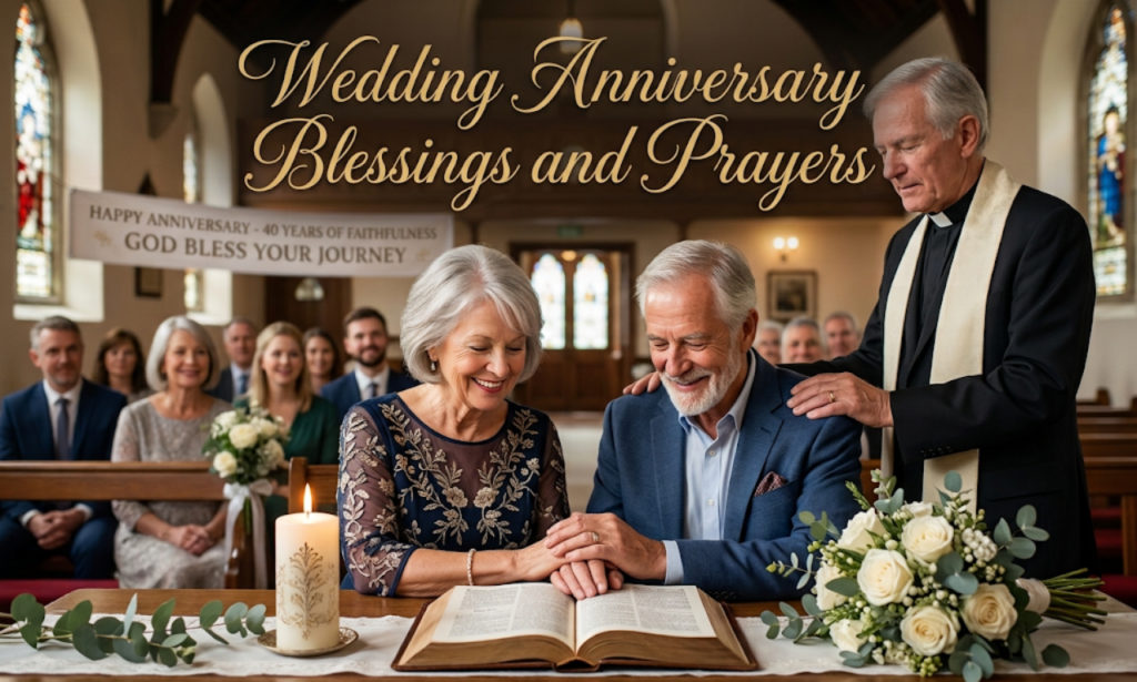 Beautiful wedding anniversary blessings and prayers for couples