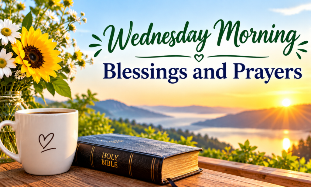 75+ Wednesday morning blessings and prayers for a peaceful and blessed day