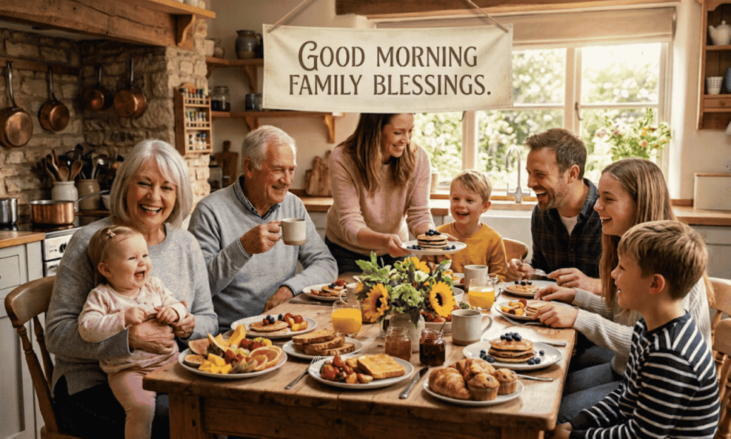 Good morning family blessings with heartfelt daily wishes and warm messages